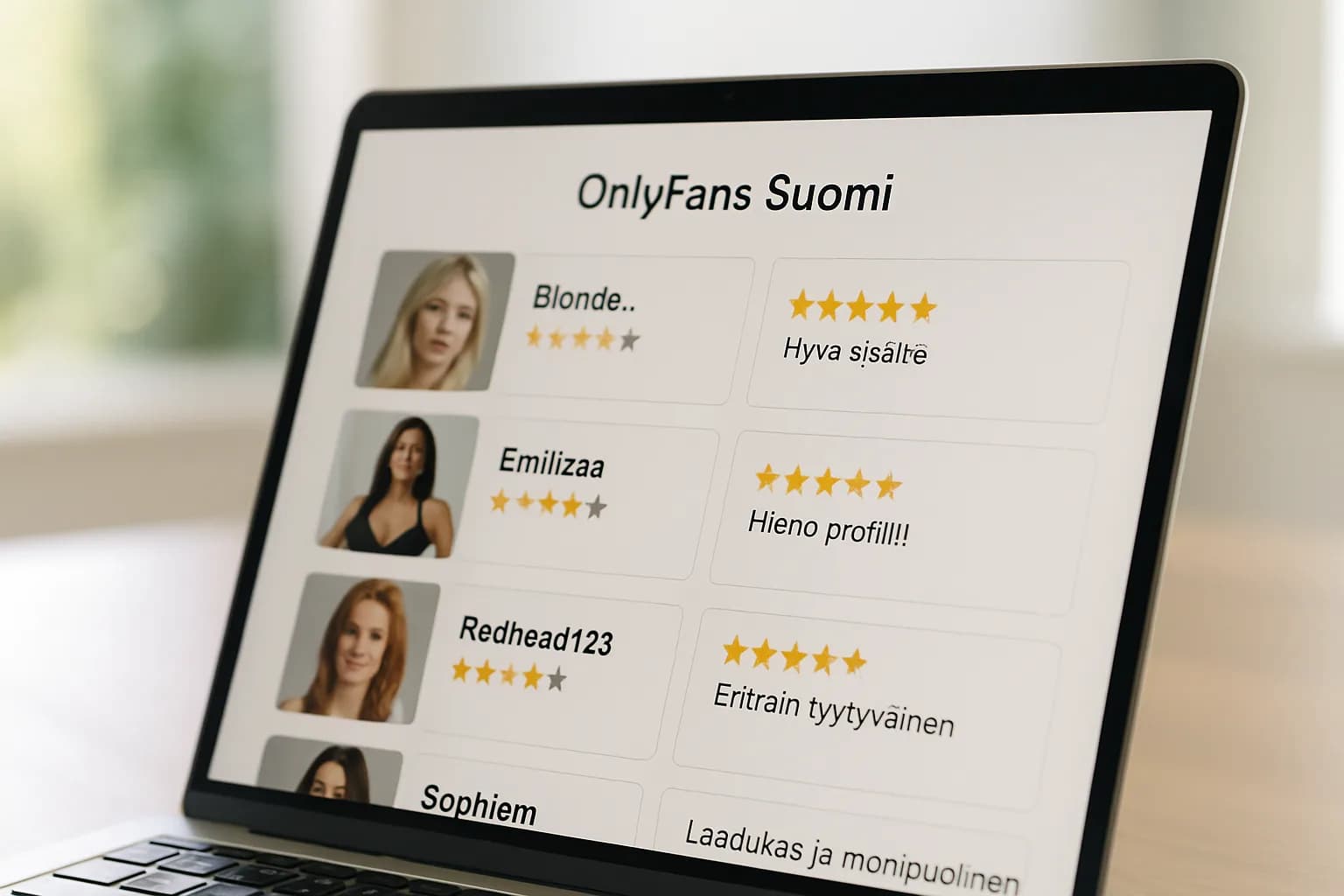 OnlyFans-arvostelut ja kokemukset Suomessa: näin valitset tekijän